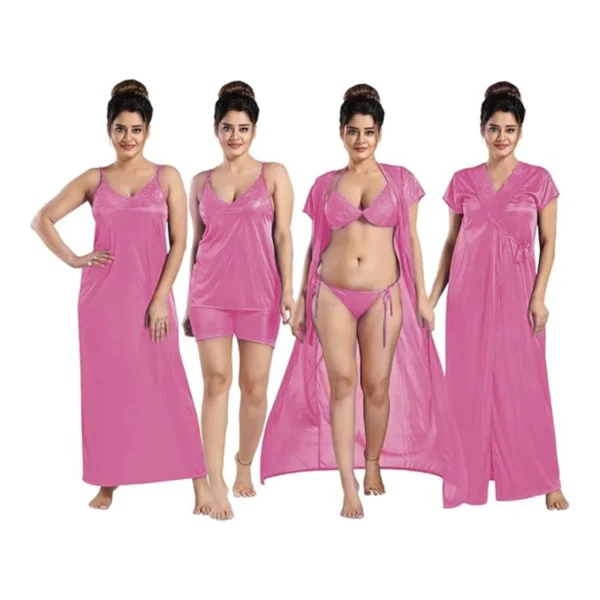 6 part best quality nighty dress