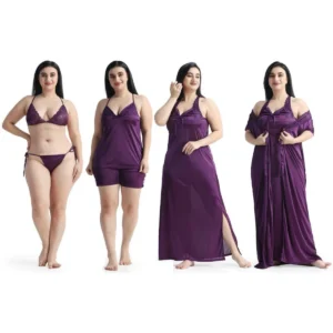 6 part best quality nighty dress