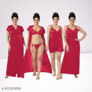 6 part best quality nighty dress