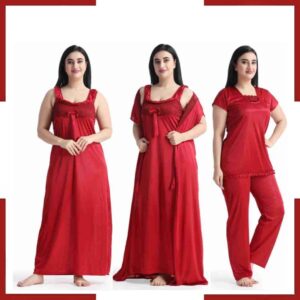 4 Part New Model Night Dress