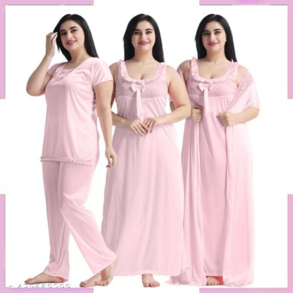 4 Part New Model Night Dress