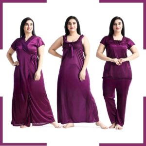 4 Part New Model Night Dress