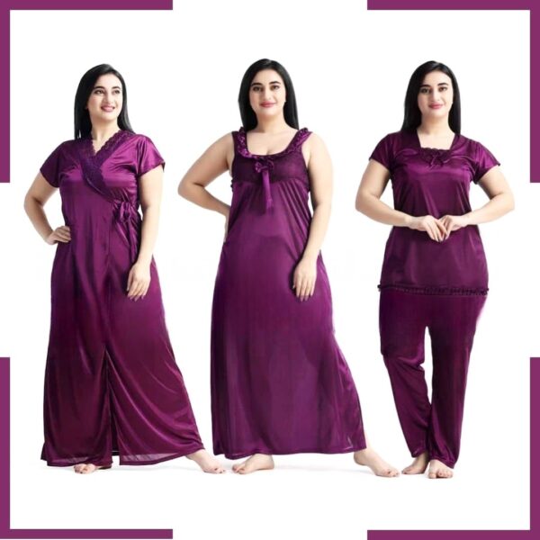 4 Part New Model Night Dress