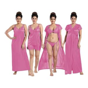 6 Part Nighty Dress Best Quality